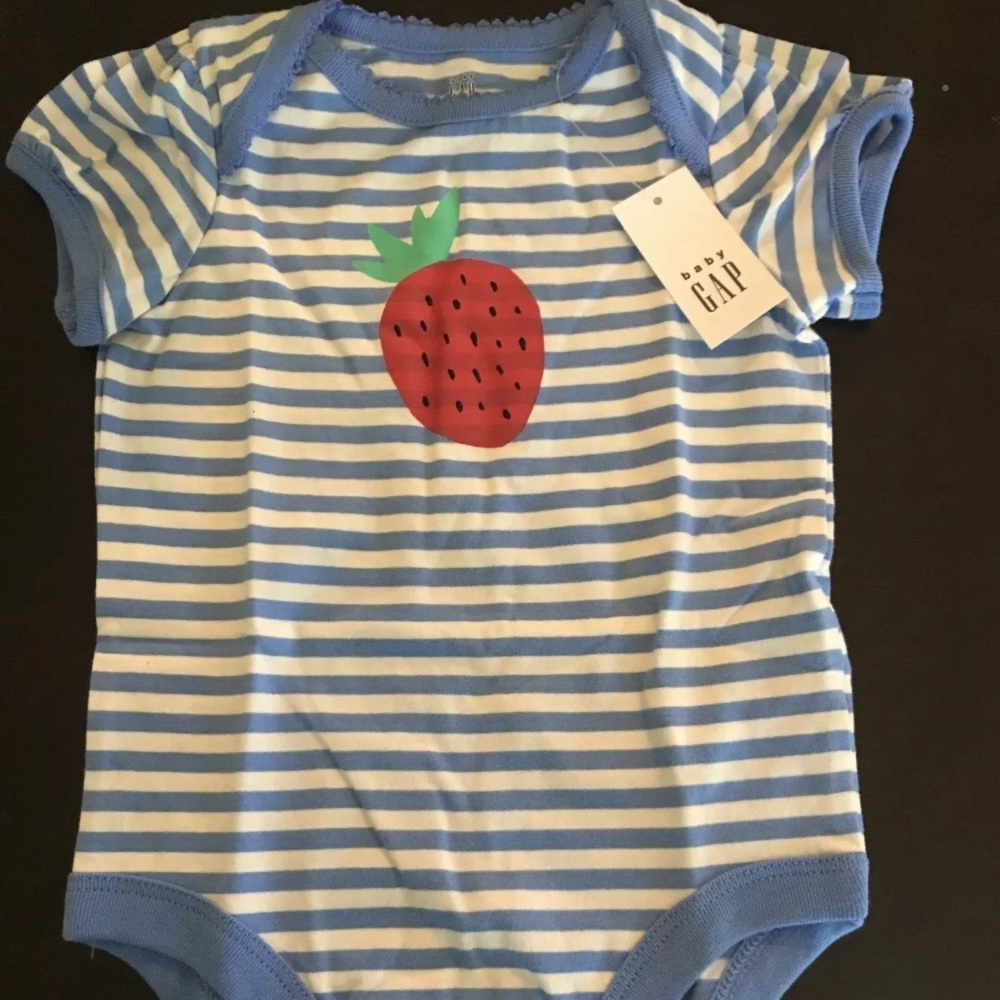 NWT Gap strawberry onsie